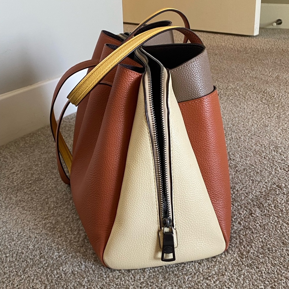 Coach Lora Carryall In Colorblock - Picture 2 of 6